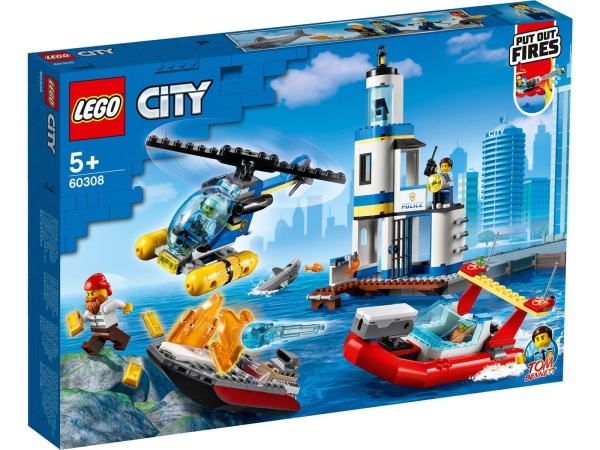 B-WARE LEGO® 60308 City Polizei und Feuerwehr im Küsteneinsatz