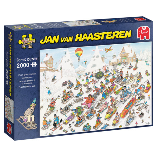Jumbo 1110100026 Jan van Haasteren -  Es geht nur bergab 2000 Teile