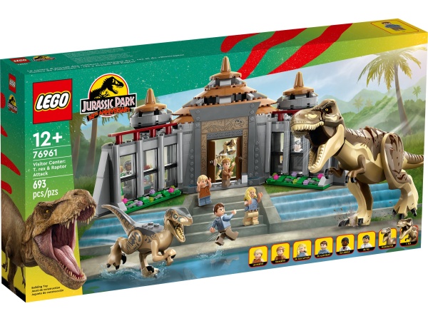 LEGO® 76961 Jurassic World Angriff des T. Rex und des Raptors aufs Besucherzentrum