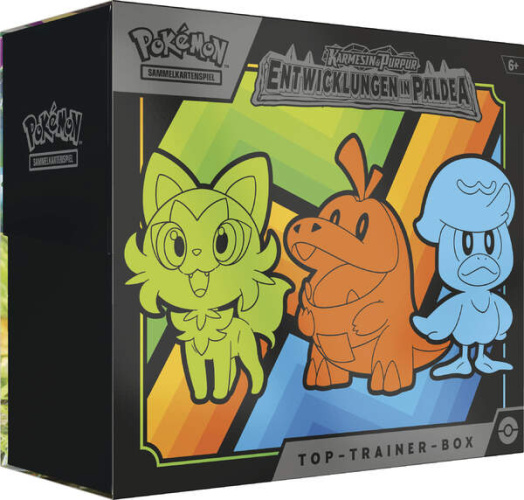 Pokemon 45592 Karmesin & Purpur Entwicklungen in Paldea Top-Trainer Box DE
