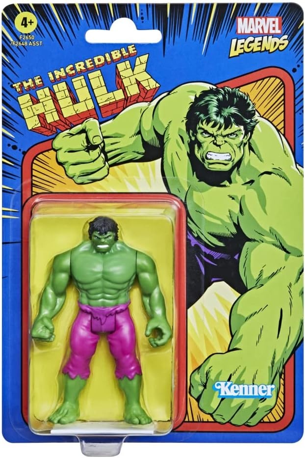 Hasbro Marvel Legends Series 9,5 cm große Retro 375 Collection Hulk A