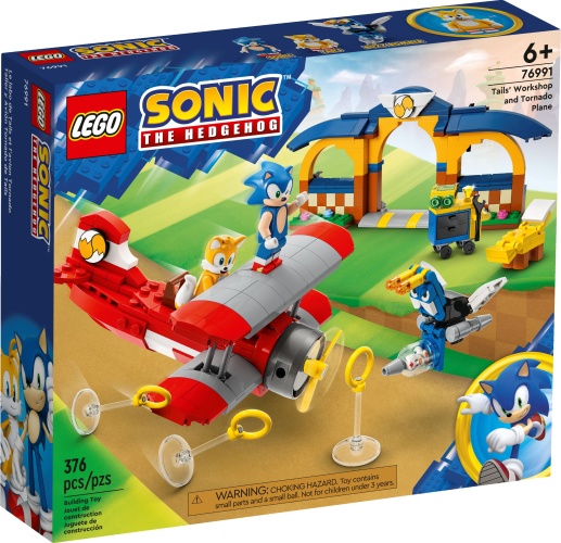 LEGO® 76991 Sonic the Hedgehog Tails‘ Tornadoflieger mit Werkstatt