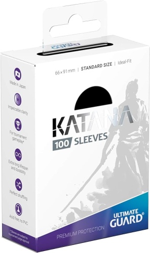 Ultimate Guard Katana Sleeves Standardgröße, schwarz (100)