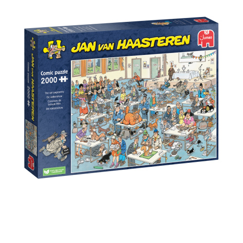 Jumbo 1110100033 Jan van Haasteren - Die Katzenshow 2000 Teile Puzzle