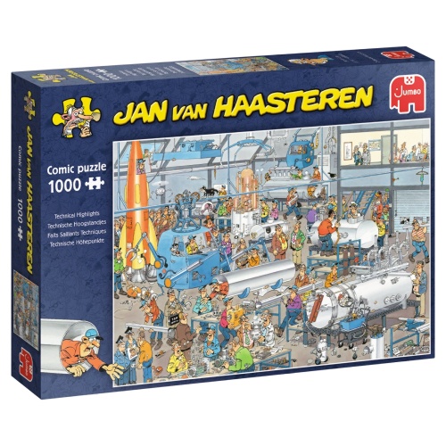 Jumbo 1119800100 Jan van Haasteren - Technische Höhepunkte 1000 Teile Puzzle