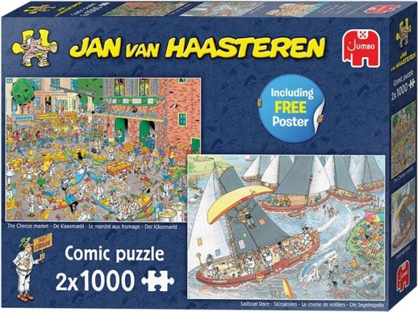 Jumbo 1110100037 Jan van Haasteren - Niederländische Traditionen 2x1000 Teile Puzzle