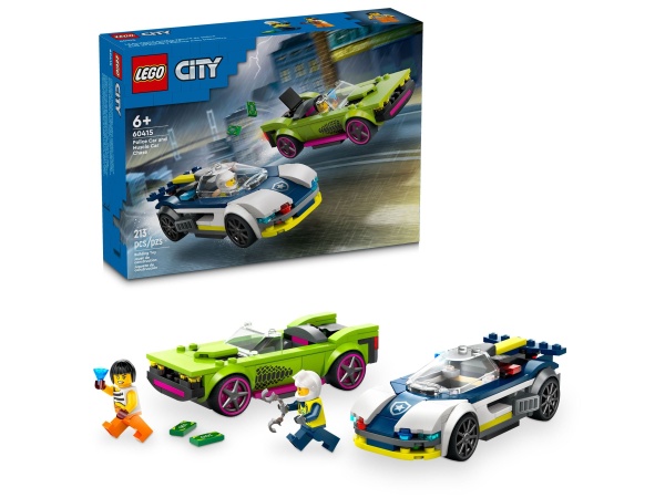 LEGO® 60415 City Verfolgungsjagd mit Polizeiauto und Muscle Car