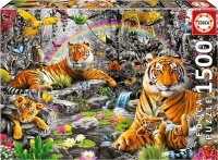 Educa 19563 Tiger im Dschungel 1500 Teile Puzzle