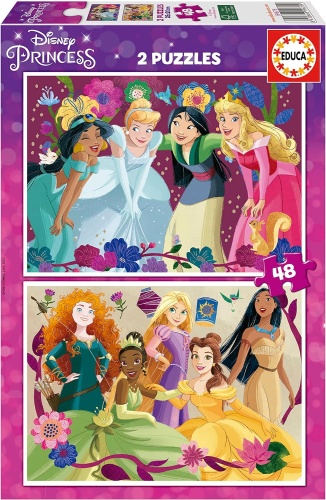 Educa 19675 Disney Princess 2x48 Teile Puzzle
