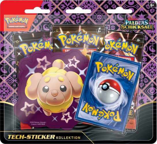 Pokemon 45801 Paldeas Schicksale Tech-Sticker-Kollektion Schillerndes Hefel DE