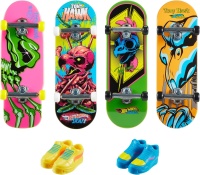 Hot Wheels Skate HPG23 Neon Fingerboard + Schuh 4er Pack...