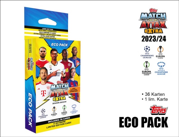 Topps Match Attax Extra 2024 UEFA Champions League 23/24 ECO PACK