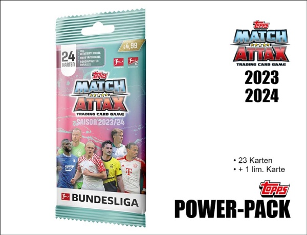 Topps 67035 Match Attax Bundesliga 2023/2024 - POWER PACK / FAT PACK