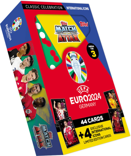 Topps 67929 UEFA EURO 2024 Match Attax – MEGA TIN NR 3 International Icons