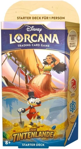 Disney Lorcana Die Tintenlande Rubin und Saphir Starter Deck DE