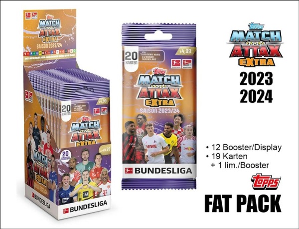 Topps 68469 Bundesliga Match Attax EXTRA FAT PACK Display