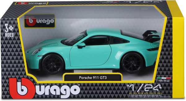 Bburago 18-21104G 1:24 Porsche 911 GT3 ´21, grün