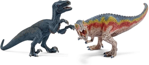 Schleich 42216 T-Rex + Velociraptor, klein