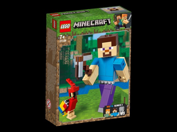 LEGO® 21148 Minecraft BigFig Steve mit Papagei