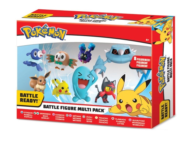 Pokémon Actionfiguren Mega Battle Pack 8 Figuren Woingenau, Metang, Pikachu