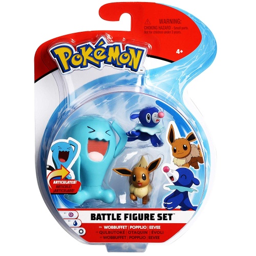 Pokémon Actionfiguren Battle Figure Set Woingenau, Evoli, Robball
