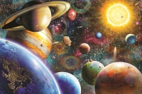 EOL Jumbo 18586 Planeten im Weltall 1500 Teile Puzzle