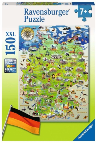 Ravensburger 10049 Meine Deutschlandkarte 150 Teile XXL Puzzle
