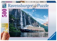 Ravensburger 13647 Mein Schiff 4 im Fjord 500 Teile Puzzle