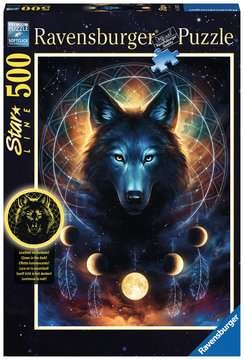 Ravensburger 13970 Leuchtender Wolf 500 Teile Starline Puzzle