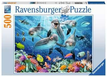 Ravensburger 14710 Delphine im Korallenriff 500 Teile Puzzle