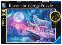 Ravensburger 14952 Wolf im Nordlicht 500 Teile Starline Puzzle