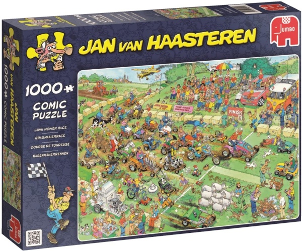 Jumbo 19021 Jan van Haasteren - Rasenm&auml;herrennen 1000 Teile Puzzle