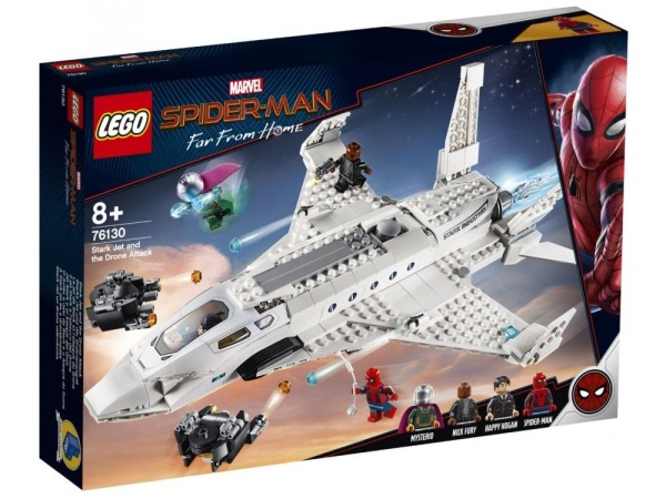 LEGO 76130 Marvel Spiderman Starks Jet und Drohnen