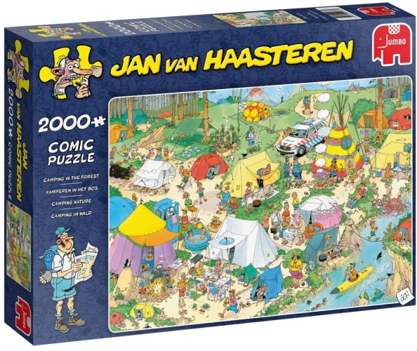Jumbo 19087 Jan van Haasteren - Camping im Wald 2000 Teile Puzzle