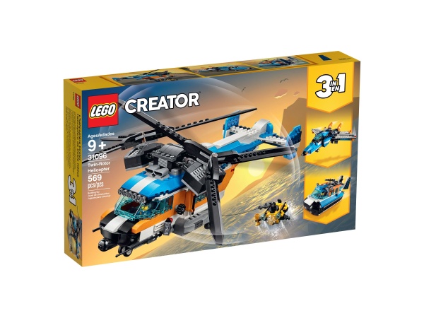 LEGO® 31096 Creator 3-in-1 Doppelrotor-Hubschrauber