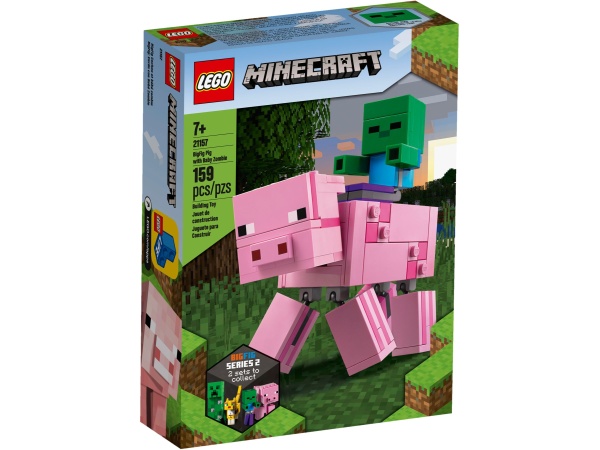 LEGO® 21157 Minecraft BigFig Schwein mit Zombiebaby