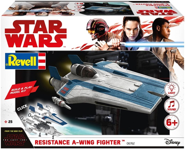Revell 06762 Build &amp; Play - Star Wars Resistance A-wing Fighter in blau