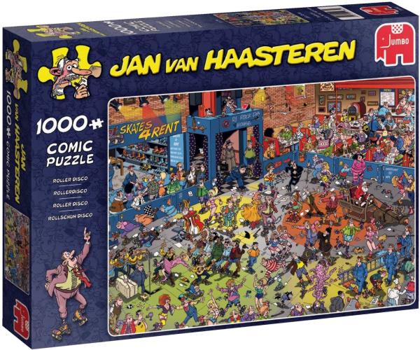 Jumbo 19060 Jan van Haasteren - Rollschuh Disco 1000 Teile Puzzle