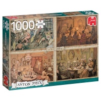 Jumbo 18856 Unterhaltung im Wohnzimmer 1000 Teile Puzzle