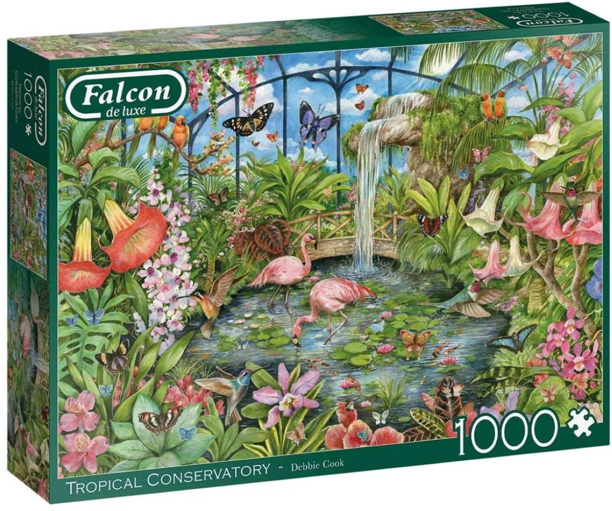 Jumbo 11295 Falcon Tropical Conservatory 1000 Teile Puzzle 