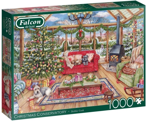 Jumbo 11275 Falcon - Christmas Conservatory 1000 Teile Puzzle
