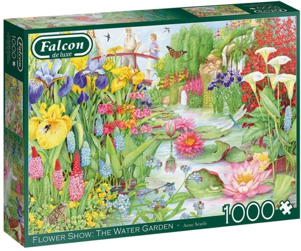 Jumbo 11282 Falcon - The Flower Show: The Water Garden 1000 Teile Puzzle