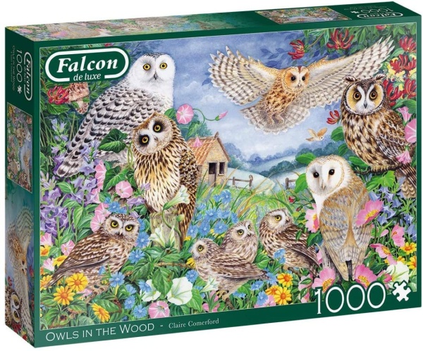 Jumbo 11286 Falcon - Owls in the Wood 1000 Teile Puzzle