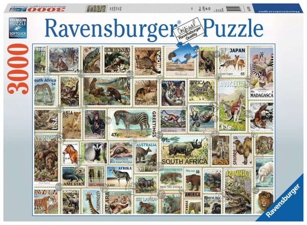 Ravensburger 17079 Tierbriefmarken 3000 Teile Puzzle