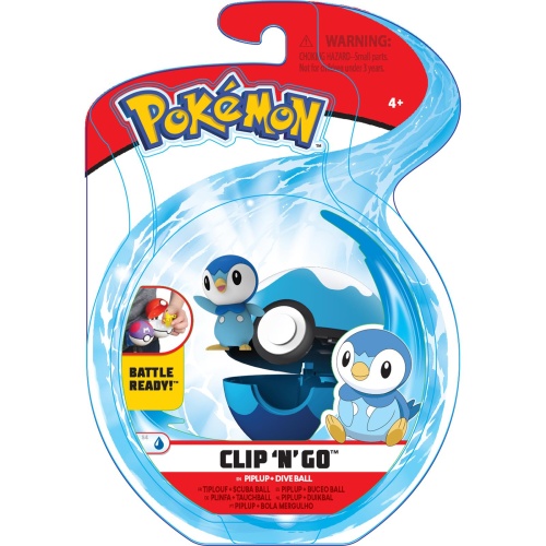 Pokemon Clip N Go Set Plinfa & Tauchball