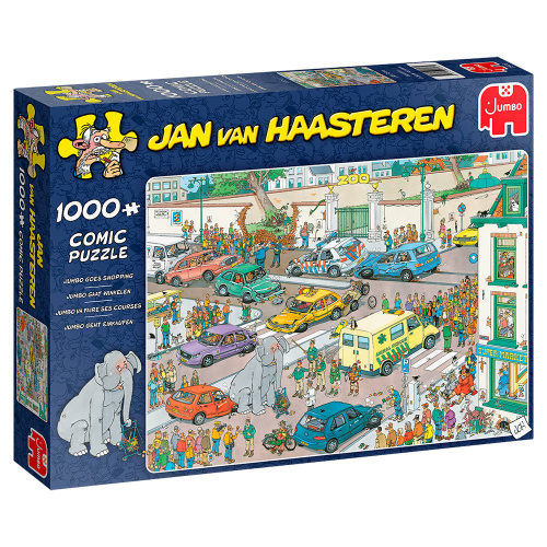 Jumbo 20028 Jan van Haasteren - Jumbo geht einkaufen 1000 Teile Puzzle