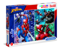 Clementoni 25238 Marvel Spider-Man 3x48 Teile Supercolor Puzzle