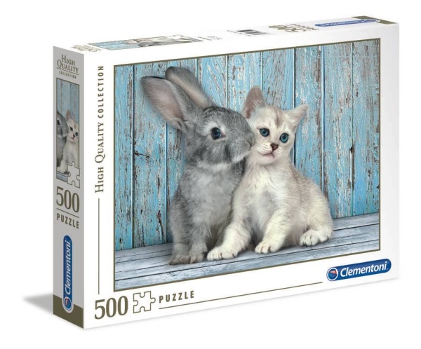 Clementoni 35004 Katze & Hase 500 Teile Puzzle High Quality Collection