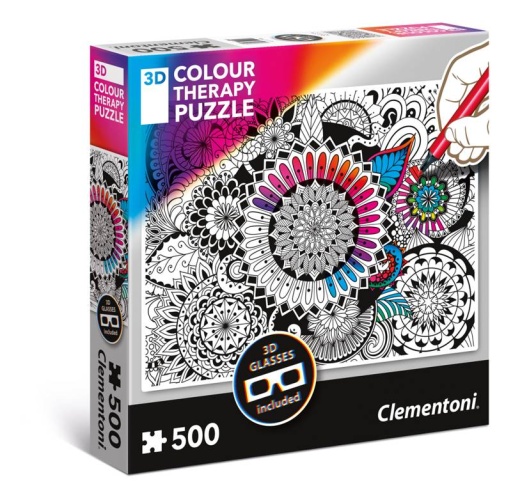 Clementoni 35053 Blumen 500 Teile Colour Therapy Puzzle