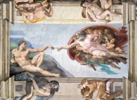 Clementoni 39496 Michelangelo - Die Erschaffung Adams 1000 Teile Puzzle Museum Collection